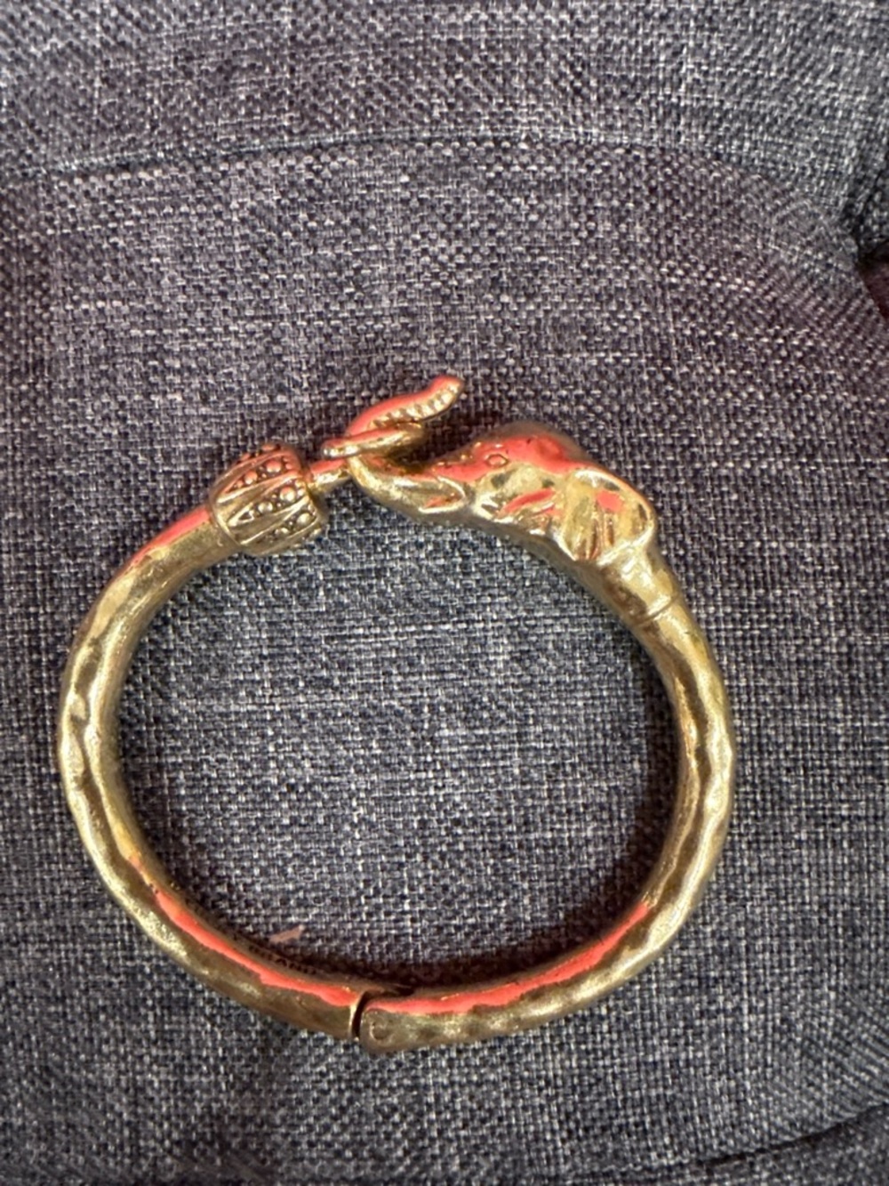 Lucky Brand Gold Elephant Bangle Bracelet